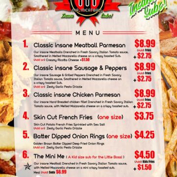 Mr. Meatball insane subs